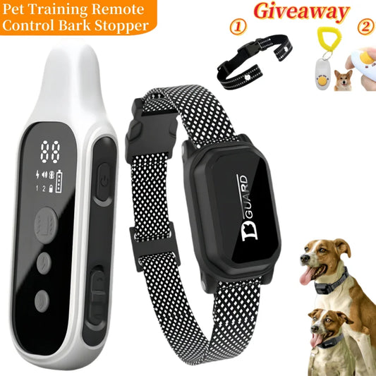 800m Digital Dog Training Collar Waterproof Rechargeable Remote Control Pet with LCD Display for All Size Shock Vibration Sound - MeLife GloBazzar