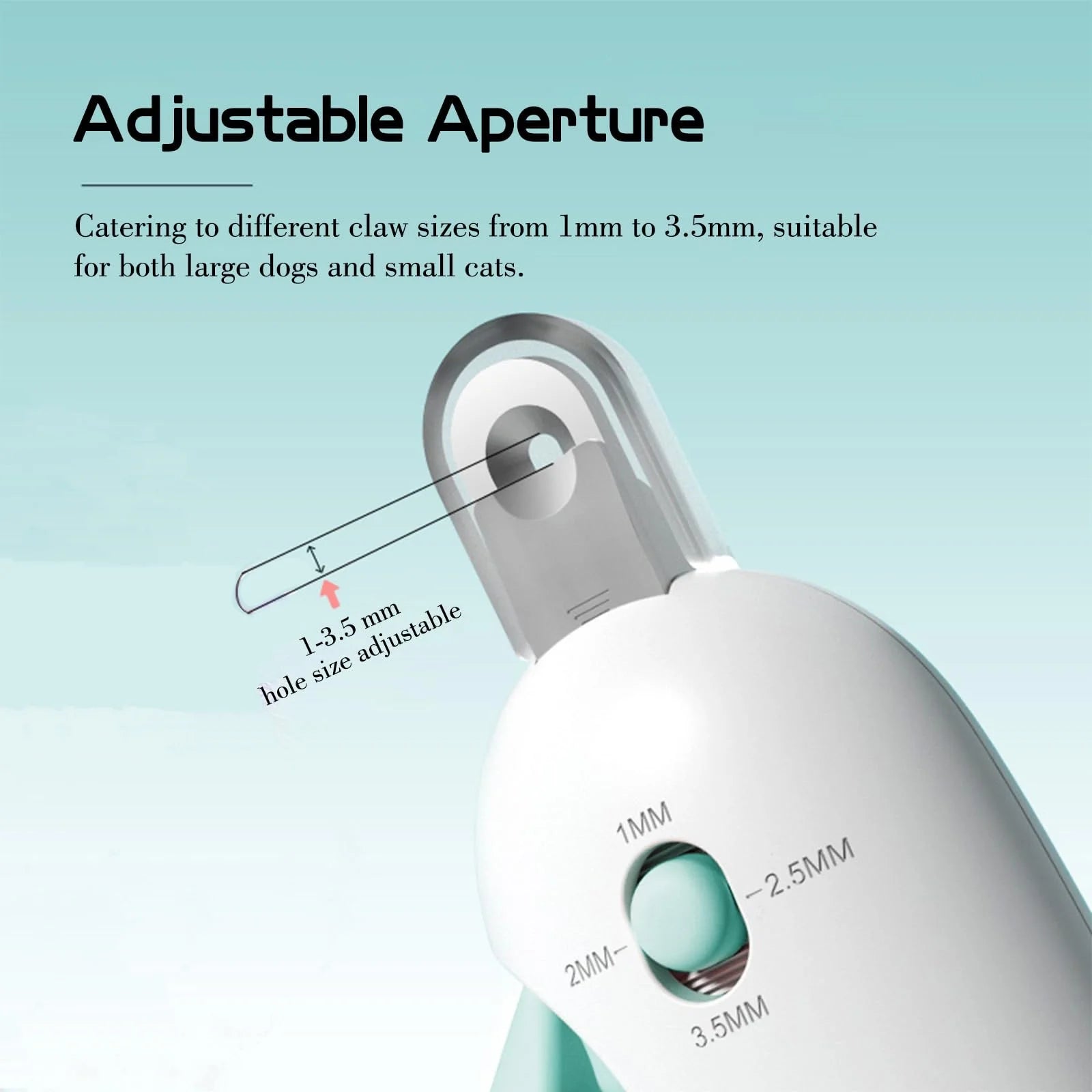 Professional Pet Nail Clippers with Adjustable Hole Cat Dog Nail Clipper Cutter Pet Claw Trimmer Puppy Kitten Care Grooming Tool - MeLife GloBazzar