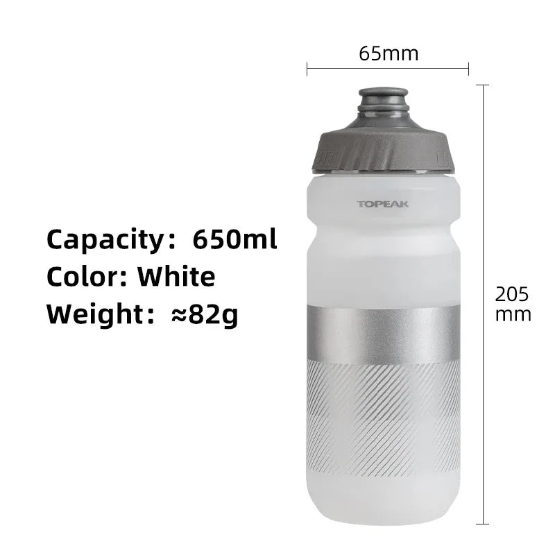 Topeak BPA-free 650 750ml Squeezable Cycling Water Bottle Leak-proof Outdoor Sports Kettle Hiking Camping Riding Water Bidon