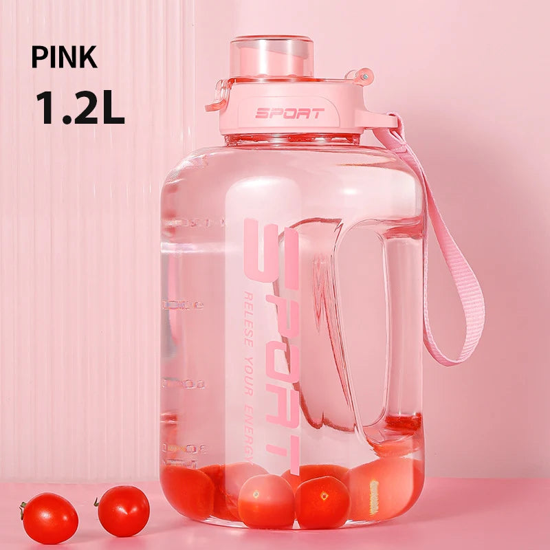 1.2L/1.7L/2.5L Big Belly Large Capacity Water Bottle for Sports