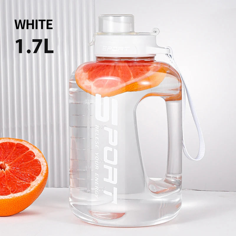 1.2L/1.7L/2.5L Big Belly Large Capacity Water Bottle for Sports