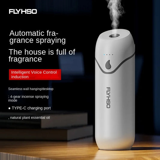 Portable Fragrance Diffuser Air freshener Aroma Essential Oil USB Charging Automatic 4 Gear Fragrance Spraying Home Air Purifier