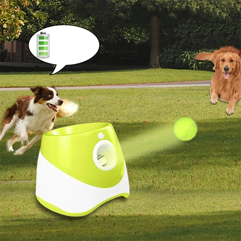 Dog Tennis Ball Launcher Dogs Chase Automatic Toys Automatic Fun Interactive Machine Fun Interactive Catapult Throw Rechargable - MeLife GloBazzar