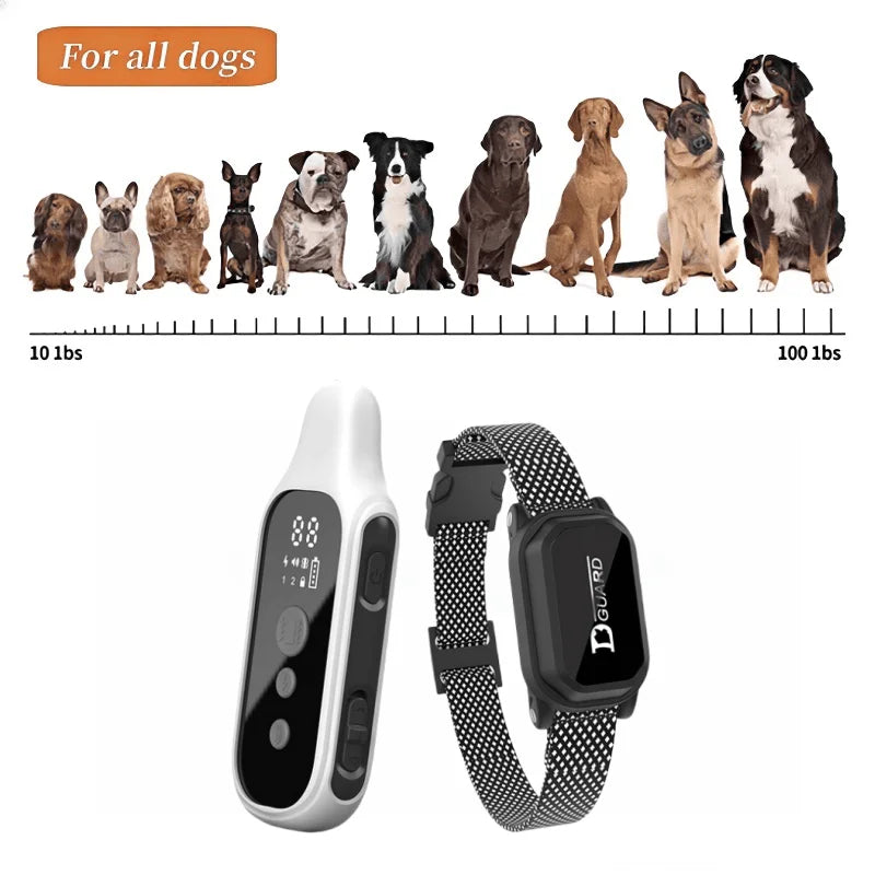 800m Digital Dog Training Collar Waterproof Rechargeable Remote Control Pet with LCD Display for All Size Shock Vibration Sound - MeLife GloBazzar
