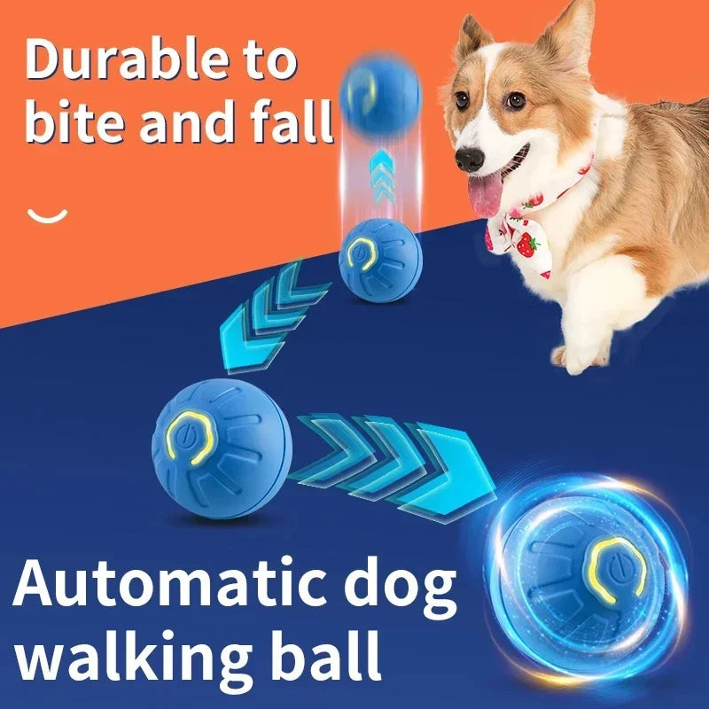 Smart Dog Toy Ball Electronic Interactive Pet Toy Moving Ball USB Automatic Moving Bouncing for Puppy Birthday Gift Cat Products - MeLife GloBazzar
