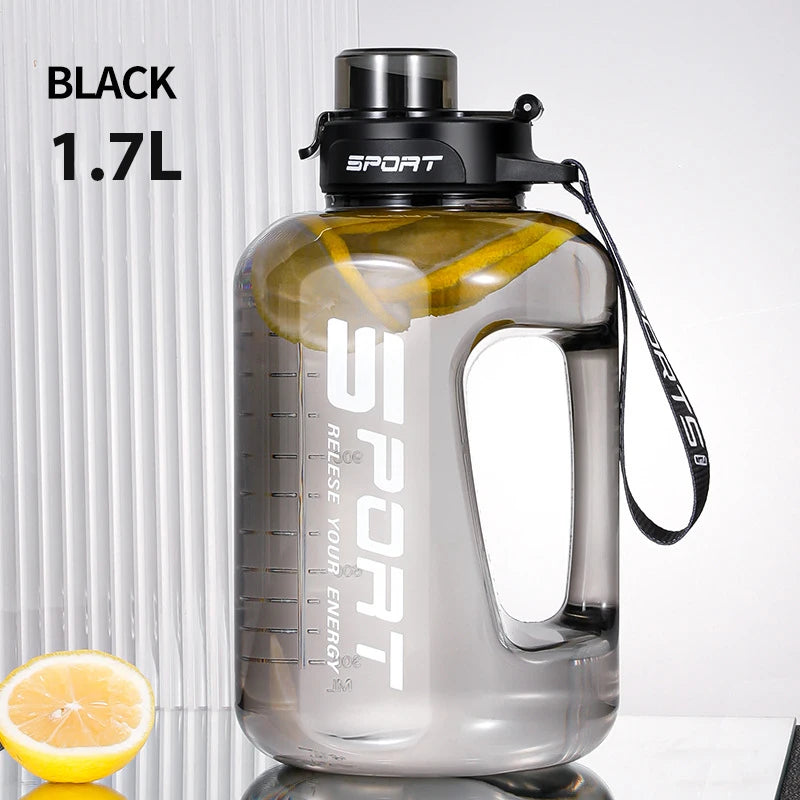 1.2L/1.7L/2.5L Big Belly Large Capacity Water Bottle for Sports