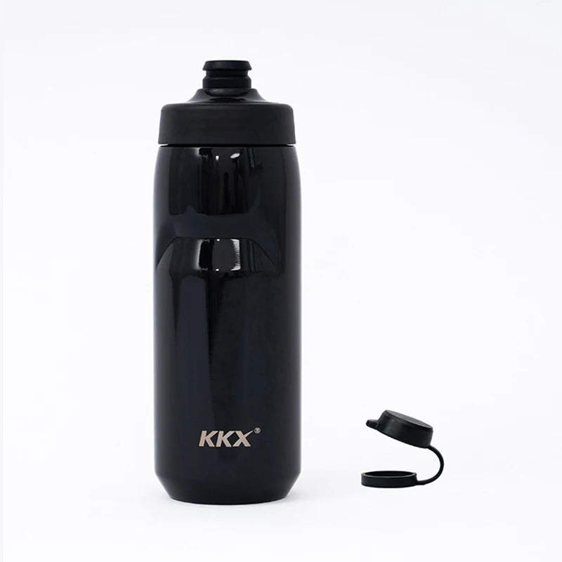 KKX 6 Layer Warm Insulated Cycling Water Bottle 550ML Portable MTB Road Bike Vacuum Stainless Steel Bicycle Bottle Accessories