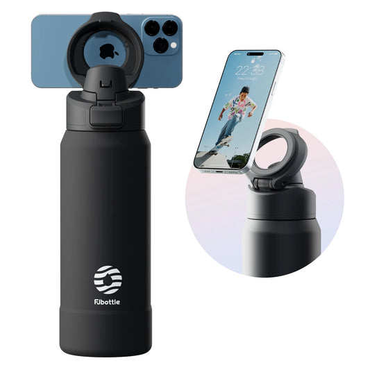 Magnetic Thermos Stainless Steel Sports Water Bottle – Insulated with Phone Holder - MeLife GloBazzar