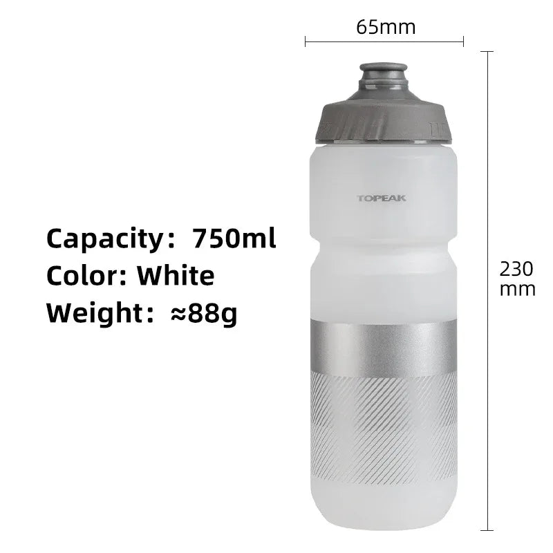 Topeak BPA-free 650 750ml Squeezable Cycling Water Bottle Leak-proof Outdoor Sports Kettle Hiking Camping Riding Water Bidon