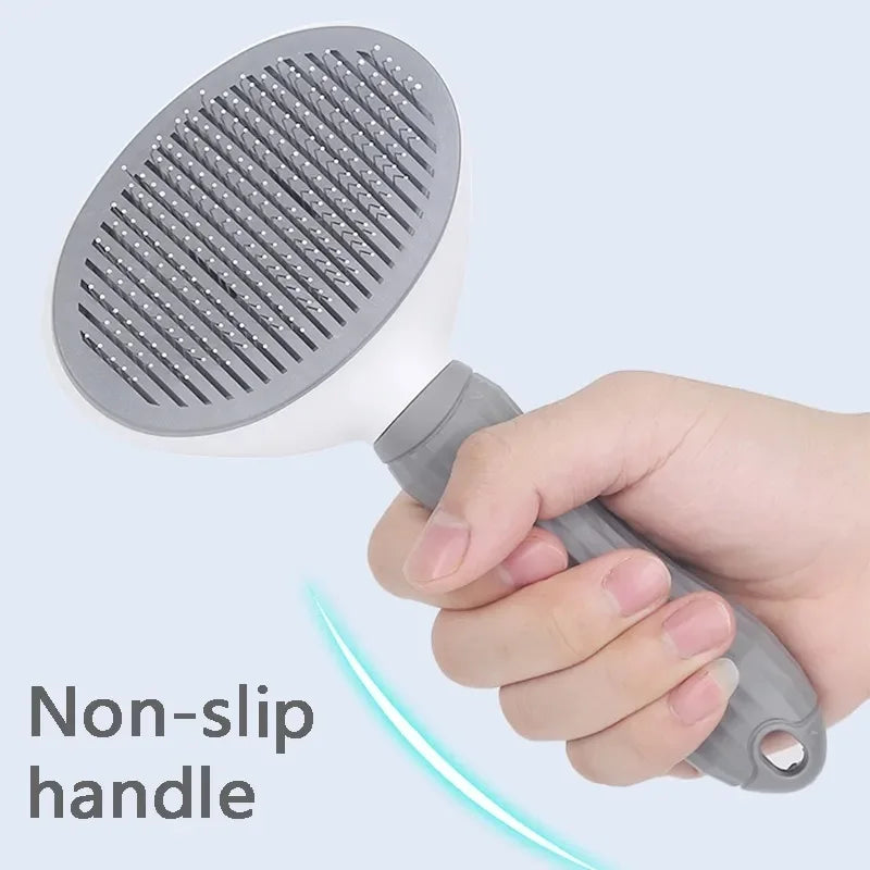 Self-cleaning Pet Hair Remove Comb Cat Slicker Brush Pet Hair Removal Comb For Cats Grooming Brushes Dog Combs Cat Accessories - MeLife GloBazzar