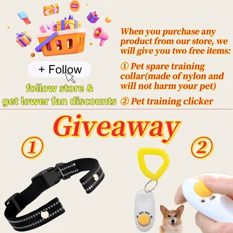 800m Digital Dog Training Collar Waterproof Rechargeable Remote Control Pet with LCD Display for All Size Shock Vibration Sound - MeLife GloBazzar