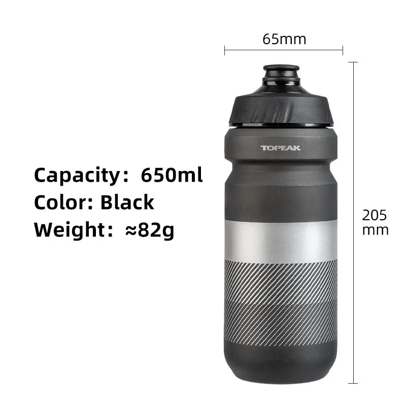 Topeak BPA-free 650 750ml Squeezable Cycling Water Bottle Leak-proof Outdoor Sports Kettle Hiking Camping Riding Water Bidon