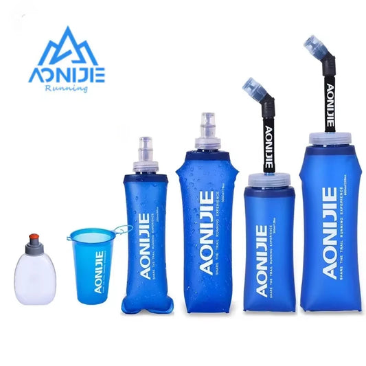 AONIJIE SD09 SD10 250ml 500ml Soft Flask Folding Collapsible Water Bottle TPU BPA-Free for Running Hydration Pack Waist Bag Vest - MeLife GloBazzar