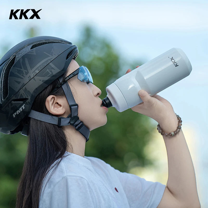 KKX 6 Layer Warm Insulated Cycling Water Bottle 550ML Portable MTB Road Bike Vacuum Stainless Steel Bicycle Bottle Accessories