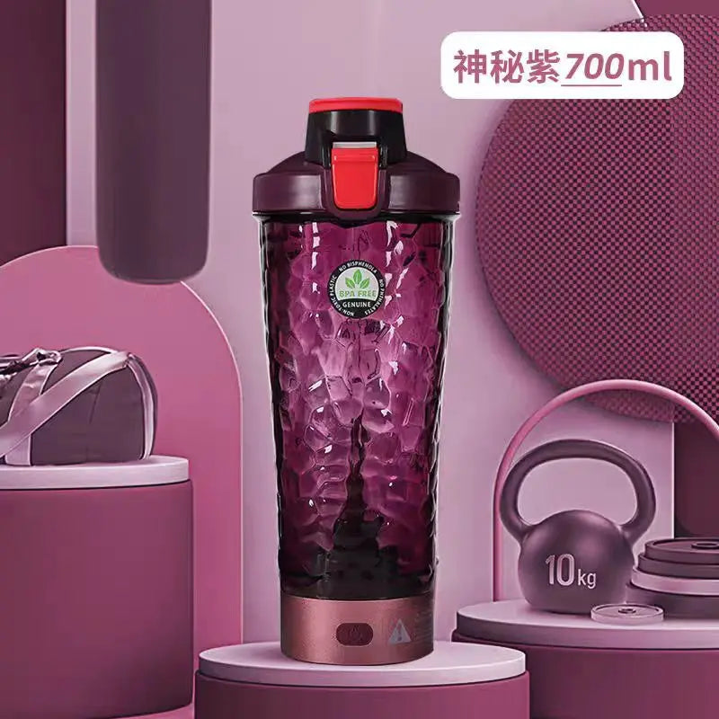 650ml USB Electric Portable Whey Protein Shaker bottle Tumbler Fully Automatic Stirring Cup Rechargeable  Gym  BA Free Cocktail Blend